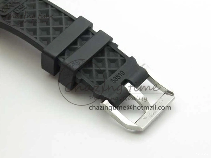 MIROTIME 0327 Aquatimer Chrono IW376702 SS BLS 1:1 Best Edition Black Dial on Black Rubber Strap A WellDesigned 7105